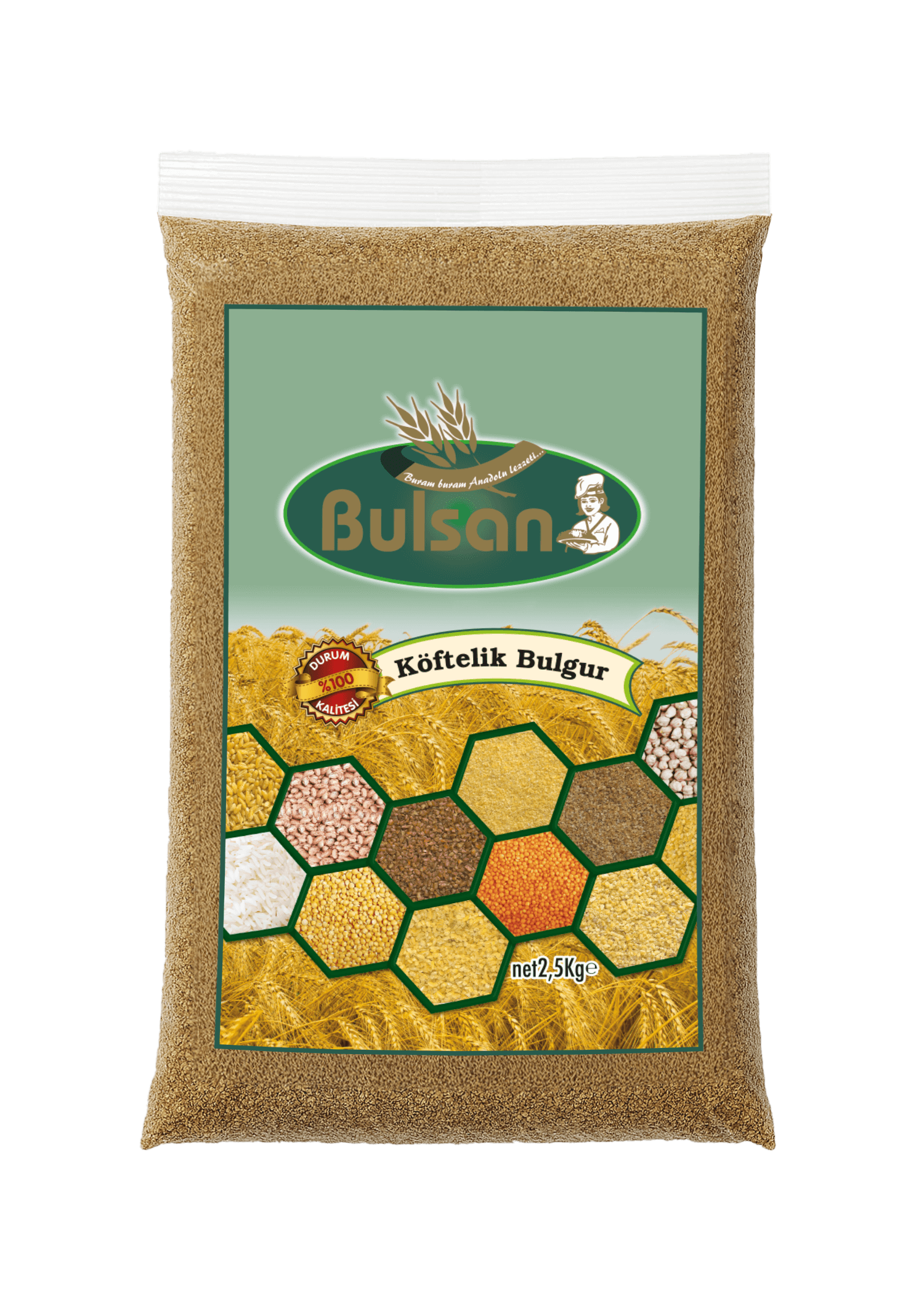 Bulsan Esmer Köftelik Bulgur 2.5 kg paket - Küçük resim