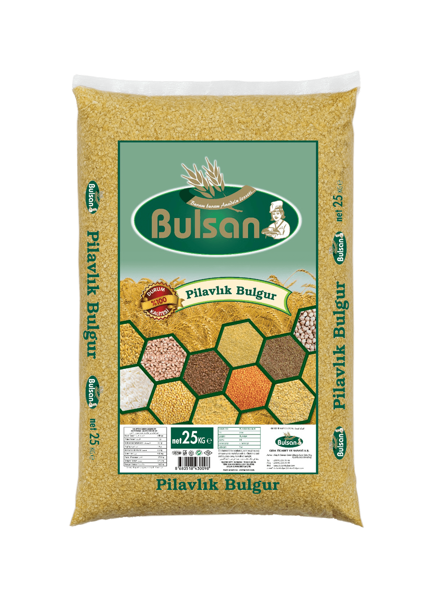 Bulsan Pilavlık Bulgur 25 kg paket - Küçük resim