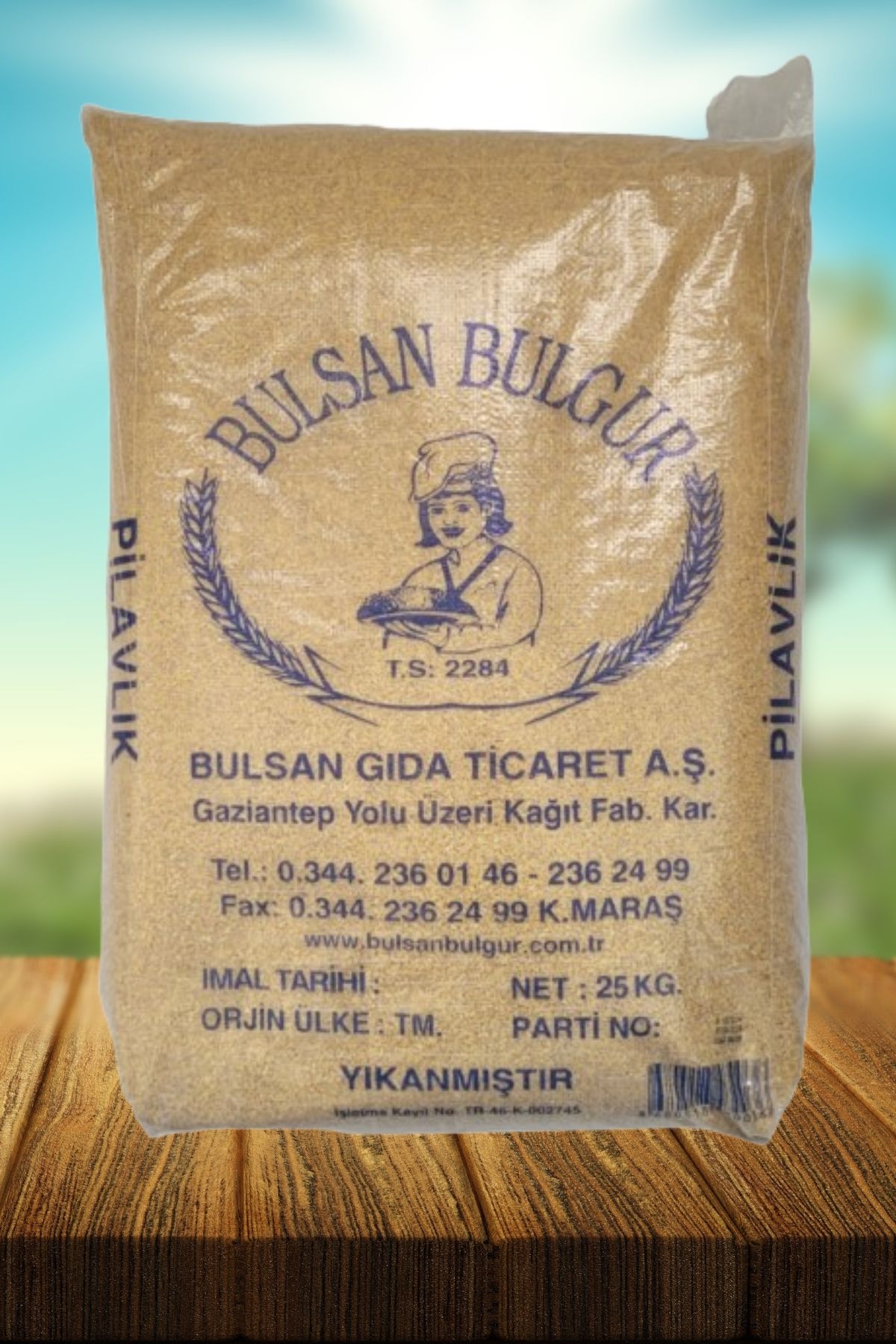 Bulsan İri Pilavlık Bulgur 25kg paket